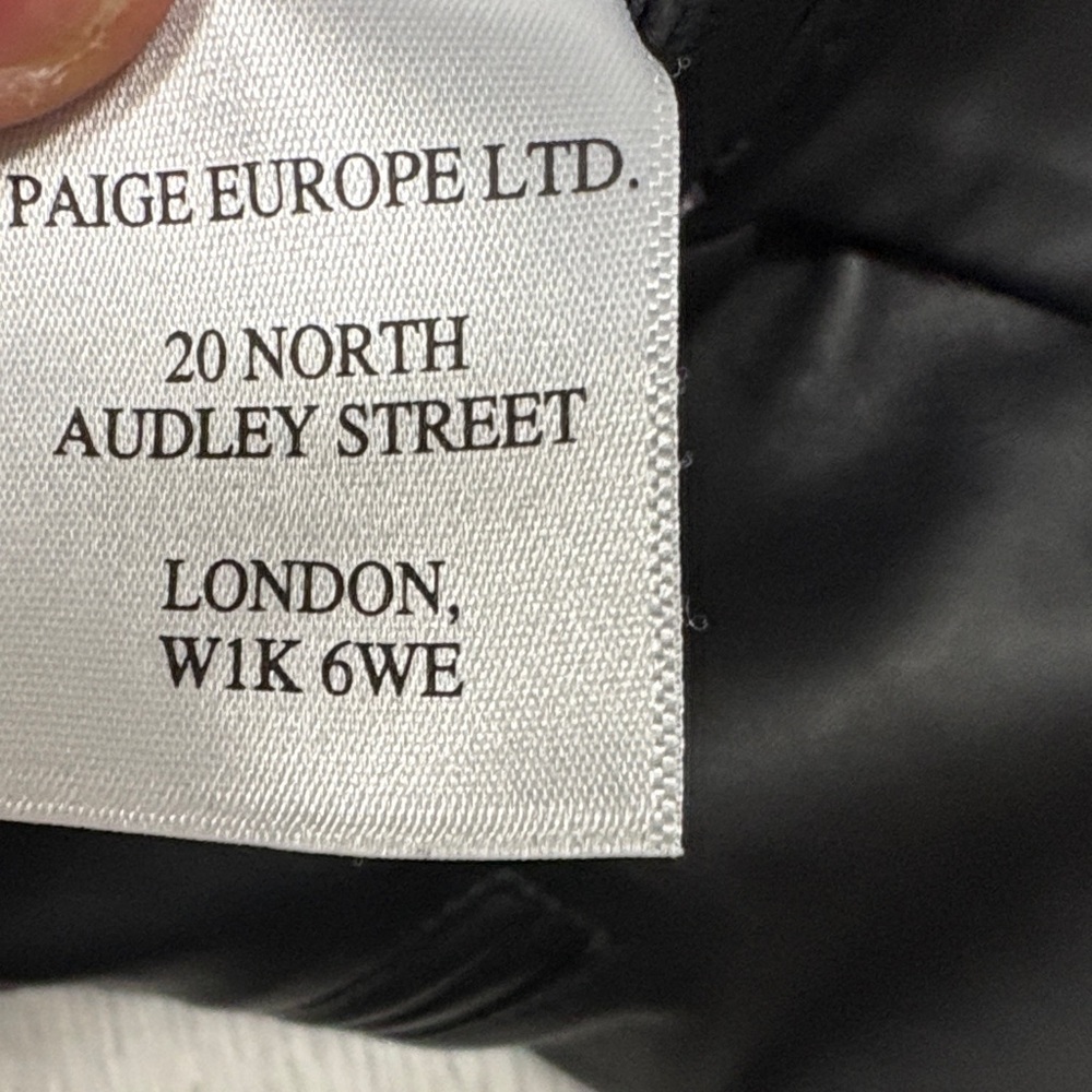 PAIGE Black High Waist Genuine Leather Shorts! Butter Soft - Picture 6 of 10